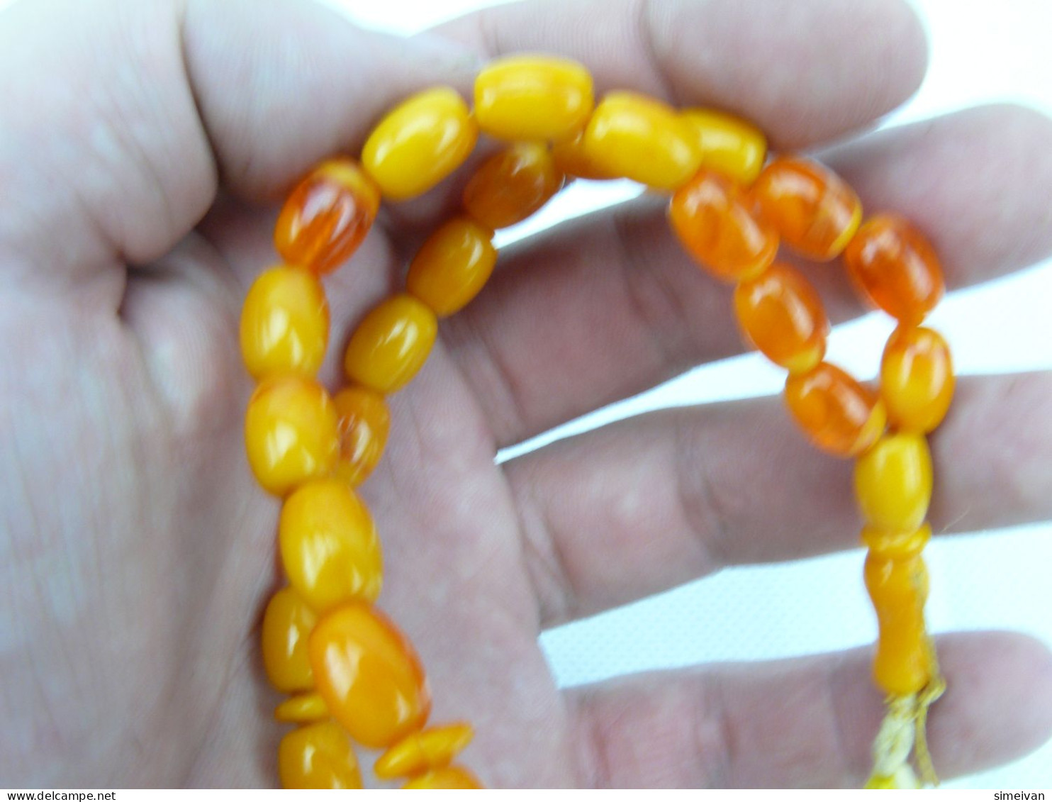 Beautiful Vintage ROSARY Prayer Beads PLASTIC #2276