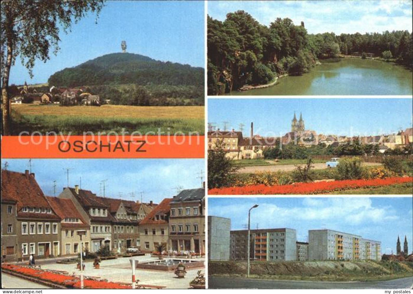 72348255 Oschatz Collmberg Ernst-Thaelmann-Platz Anglerteich  Oschatz - Oschatz