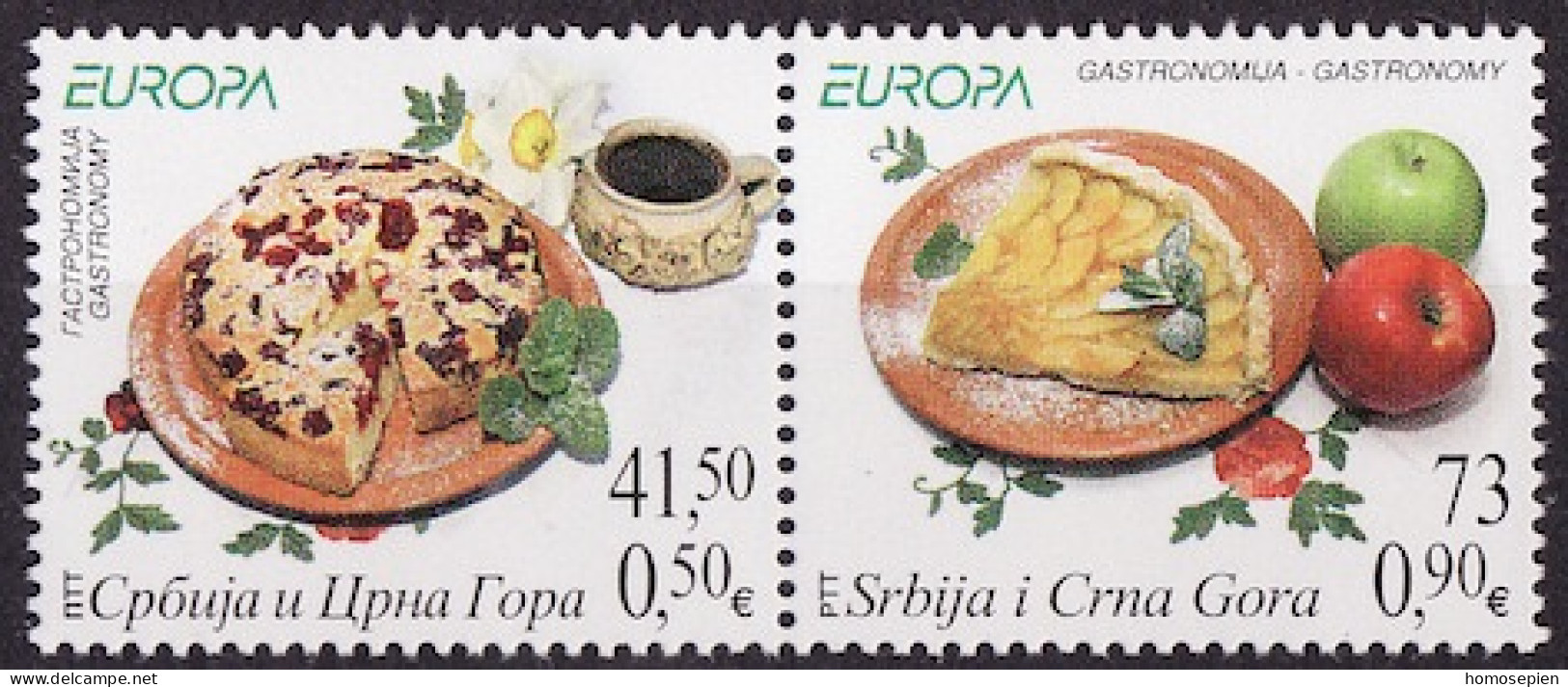 Europa CEPT 2005 Serbie Et Monténégro - Serbia - Serbien Y&T N°(1 à 2) - Michel N°3271 à 3272 *** - Se Tenant - 2005