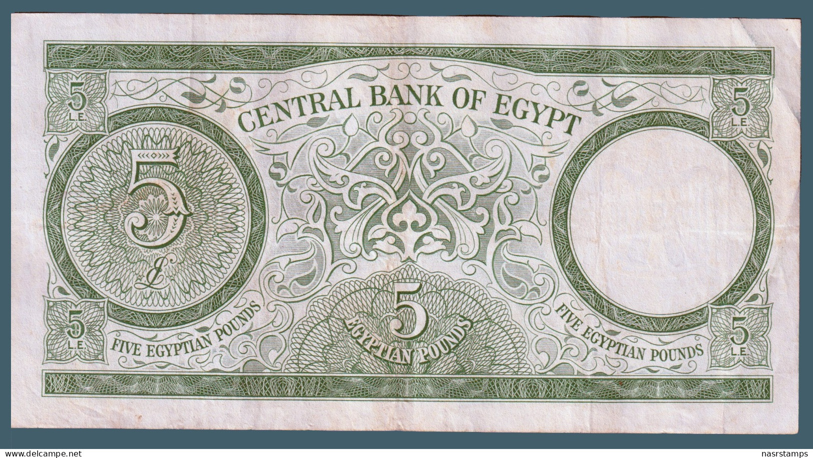 Egypt - 1961 - 5 Pounds - Pick-39 - Sign. #11 - Refay - V.F. - As Scan - Egypt