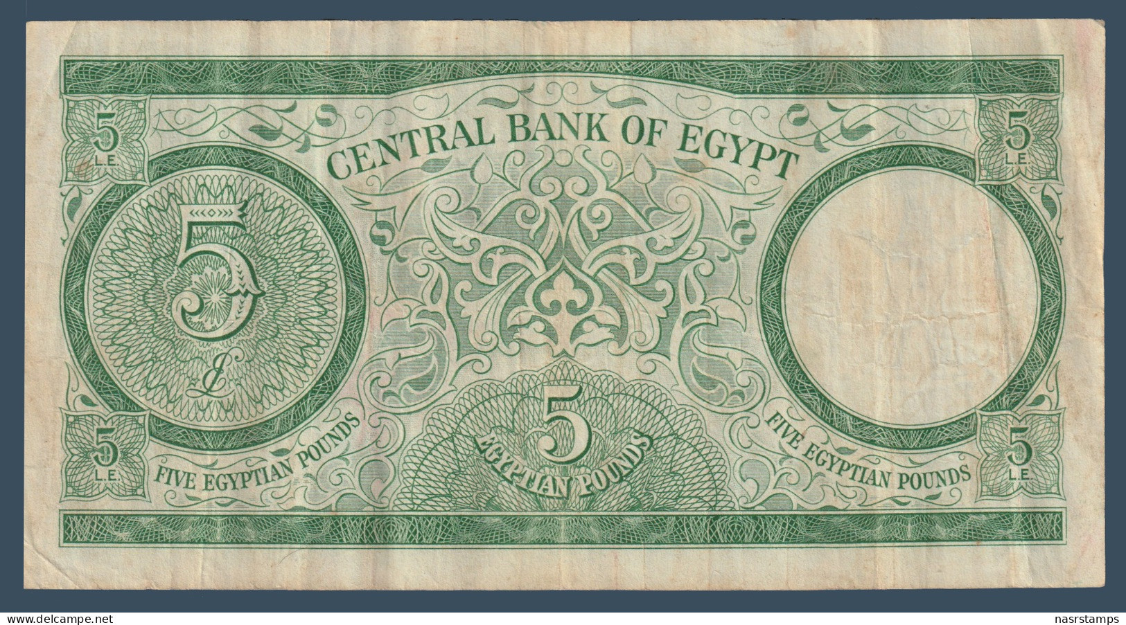 Egypt - 1962 - 5 Pounds - Pick-39 - Sign. #11 - Refay - V.F. - As Scan - Egypt