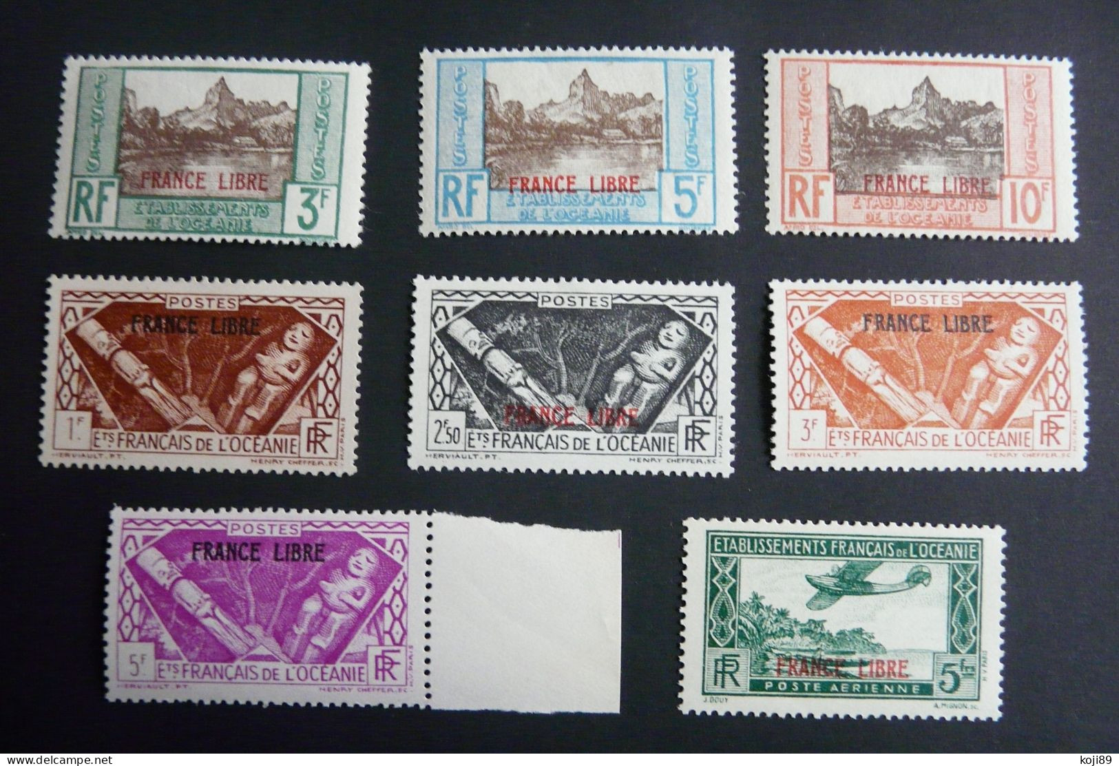 OCEANIE -  Lot 8 Timbres Entre 140 Et 147    -  Neuf  * / **  -   TTB - Sonstige & Ohne Zuordnung