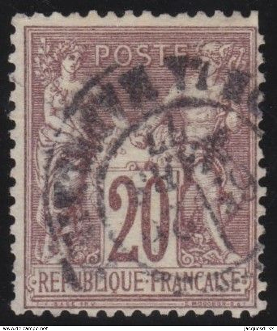 France  .  Y&T   .     67      .     O      .     Oblitéré - 1876-1878 Sage (Typ I)