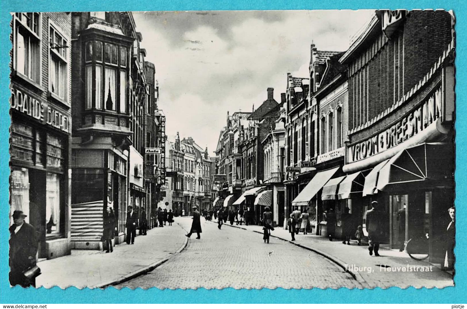 * Tilburg (Noord Brabant - Nederland) * (Uitgave Gebr. Spanjersberg) Heuvelstraat, Animée, Straatzicht, Old, Rare - Tilburg