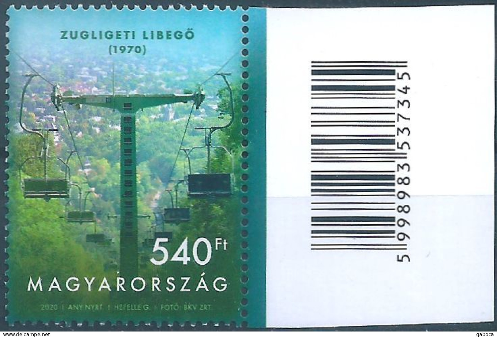 C5200b Hungary Public Transport Townscape Chairlift MNH RARE - Andere (Aarde)