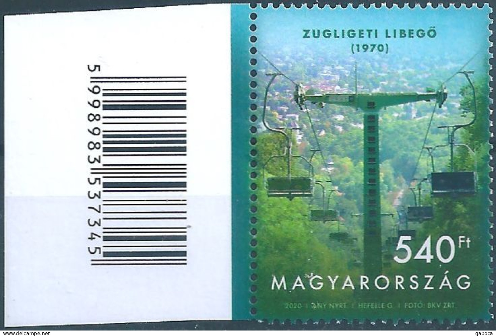 C5200c Hungary Public Transport Townscape Chairlift MNH RARE - Andere (Aarde)