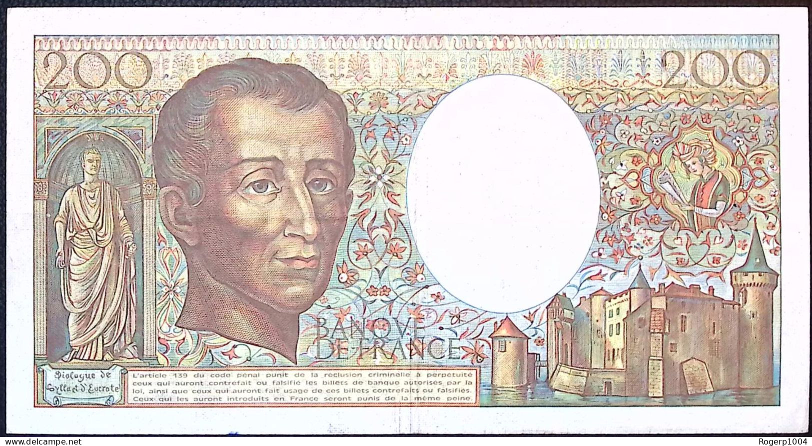 FRANCE * 200 Francs * Montesquieu * 1984 * Fay 70.07 * Etat/Grade TTB+/XF * - 200 F 1981-1994 ''Montesquieu''