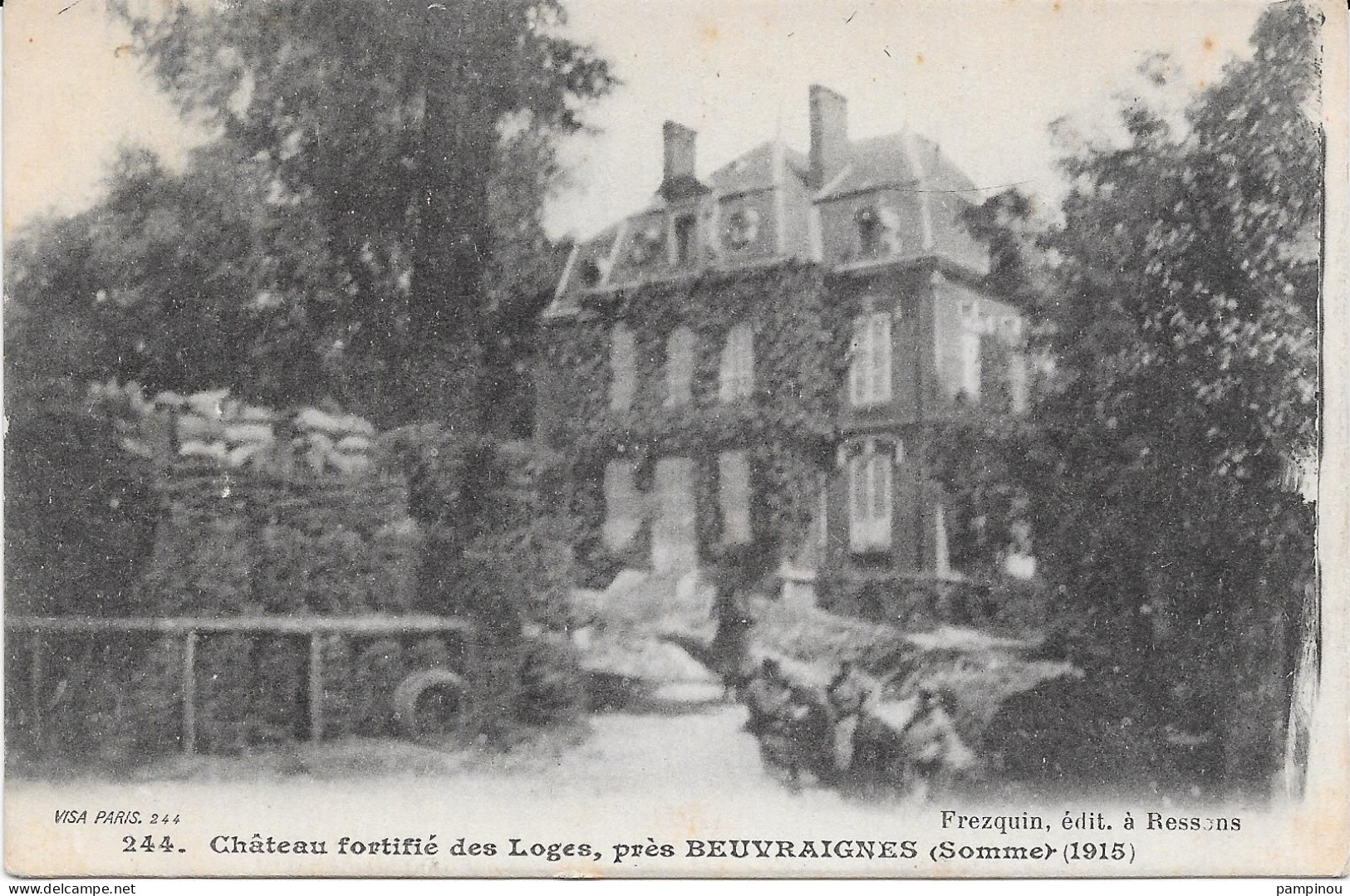 80 Château Fortifié Des Loges, Près BEUVRAIGNES - Beuvraignes