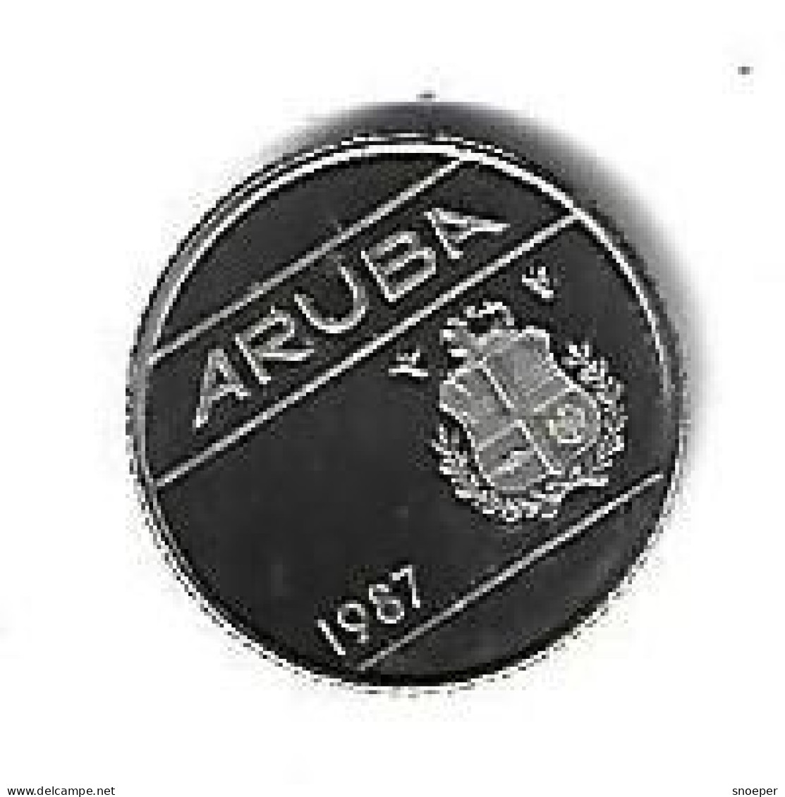 *Aruba 10 Cents  1987 Km 2   Bu - Aruba
