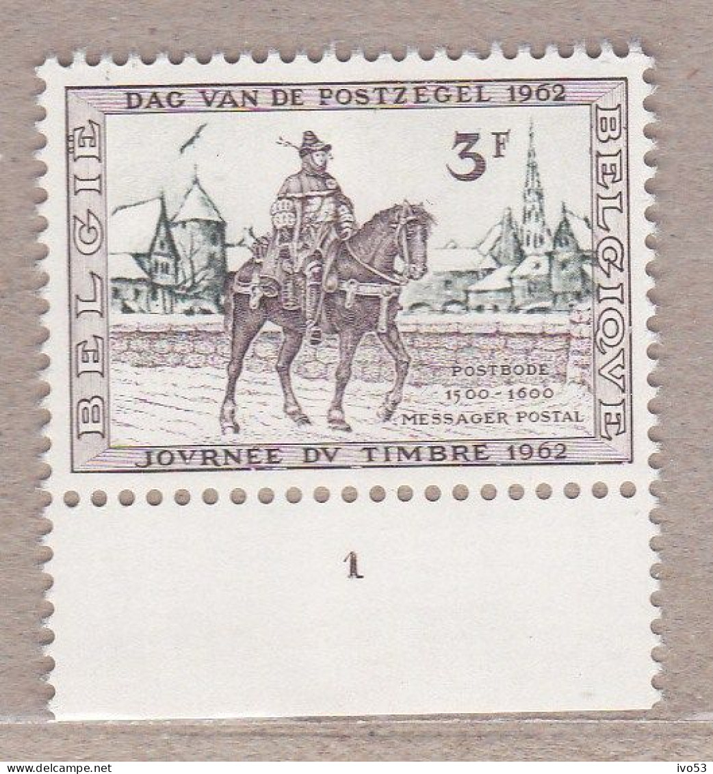 1962 Nr 1212** Plaatnummer:1,dag Van De Postzegel. - 1961-1970