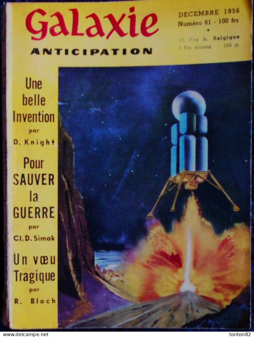 Galaxie N° 61 - E.O. Décembre 1958 - Première Série . - Opta