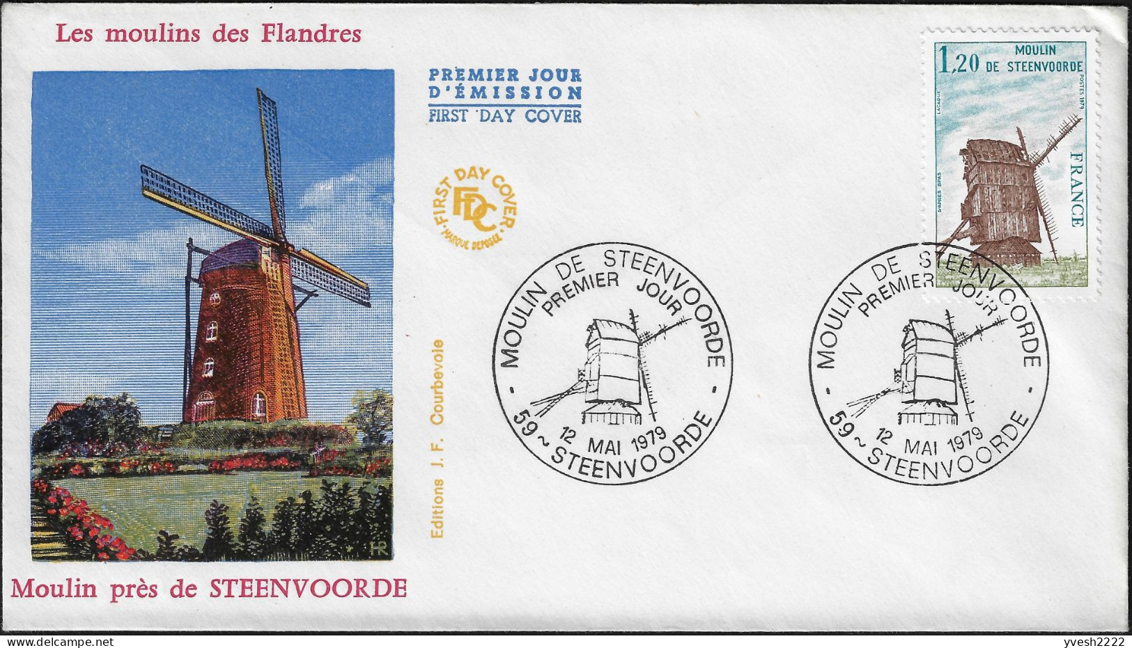 France 1979 Y&T 2042. Moulin De Steenvoorde, Moulin Des Flandres. FDC - Molens