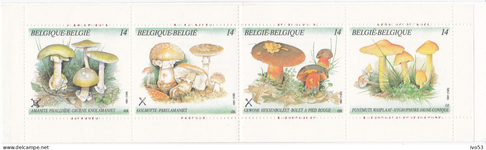 1991 B21** Postzegelboekje.Natuur:paddestoelen. - Zonder Classificatie