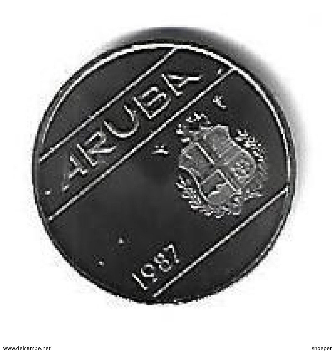 *Aruba 25 Cents  1987 Km 3   Bu - Aruba