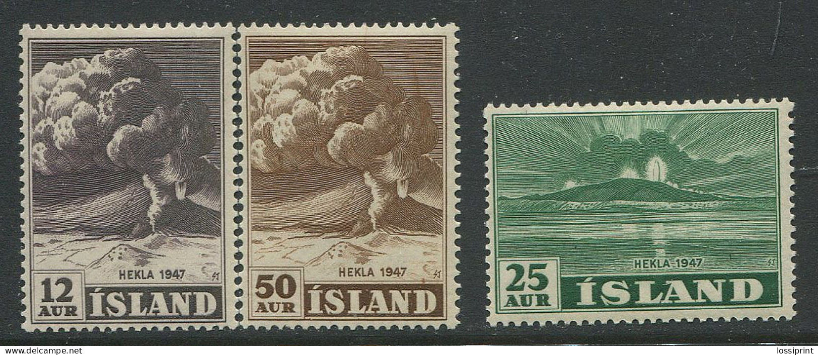 Iceland:Island:Unused Stamps Hekla 1947, 1948, MNH - Nuovi