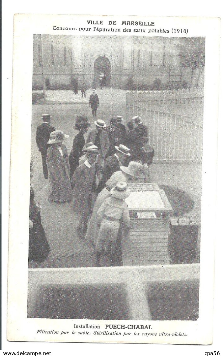 MARSEILLE - Concours Pour L'épuration Des Eaux Potables - Installation PUECH-CHABAL - Weltausstellung Elektrizität 1908 U.a.