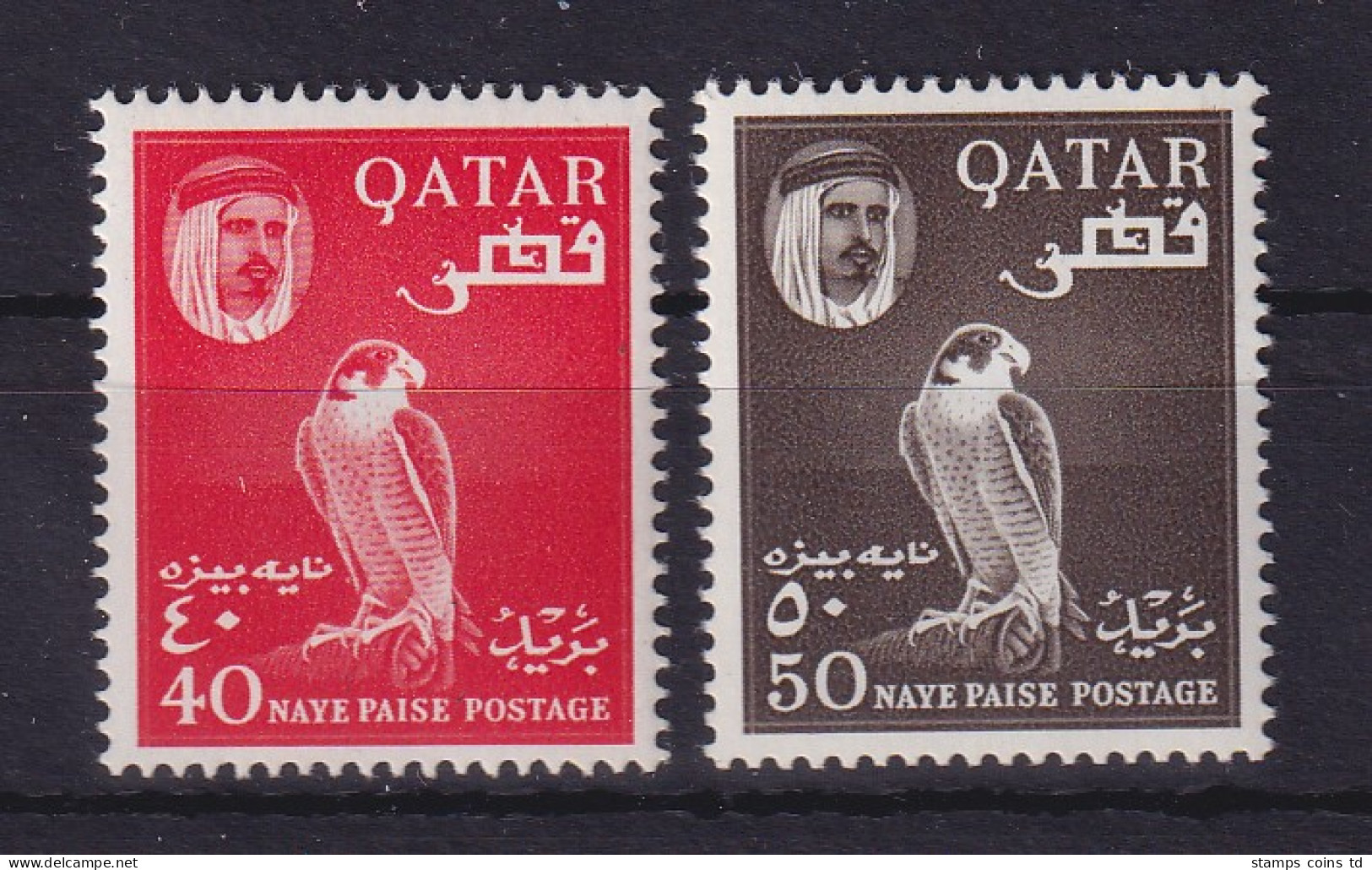 Qatar 1961 Falke Mi.-Nr. 30-31 Postfrisch ** - Qatar