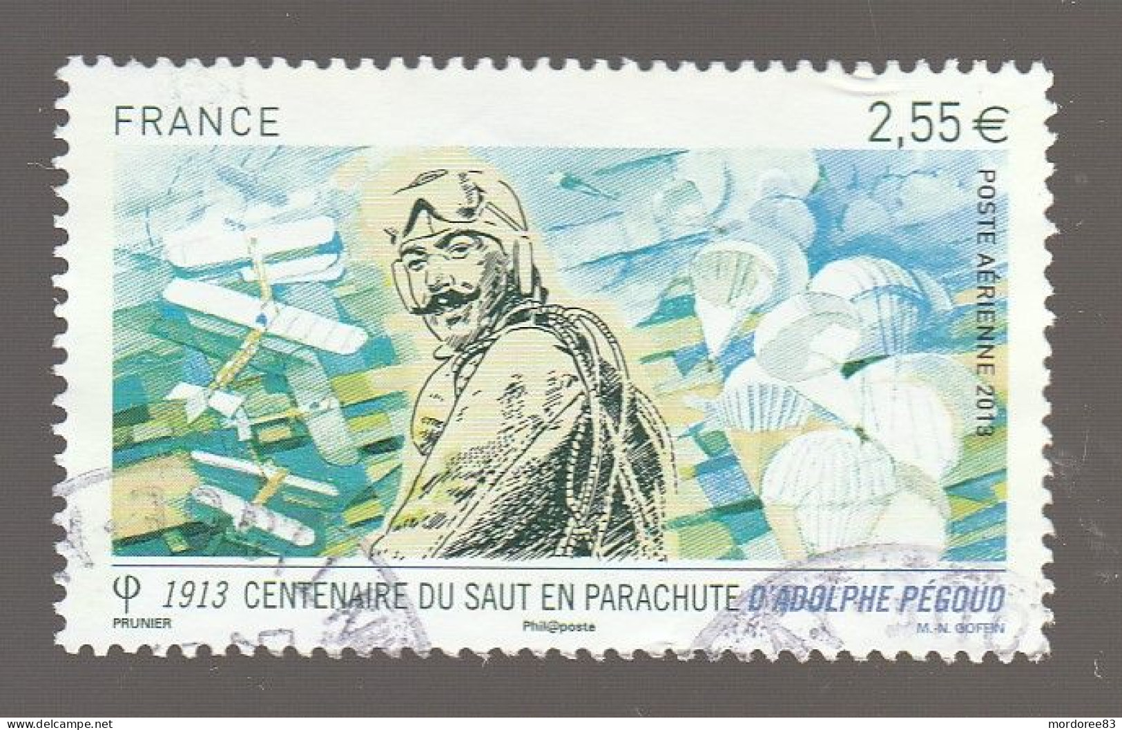 FRANCE 2013  ADOLPHE PEGOUD  OBLITERE  - PA 76 - 1960-.... Used