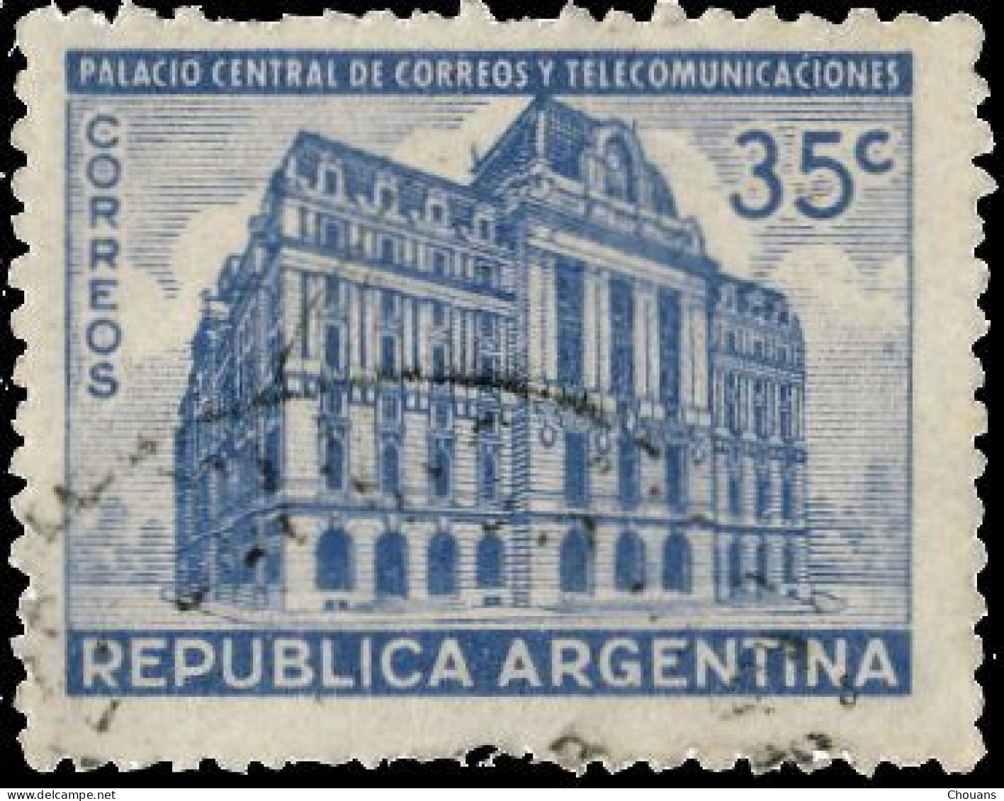 Argentine 1945. ~ YT 449 - Postes De Buenos Aires - Usados