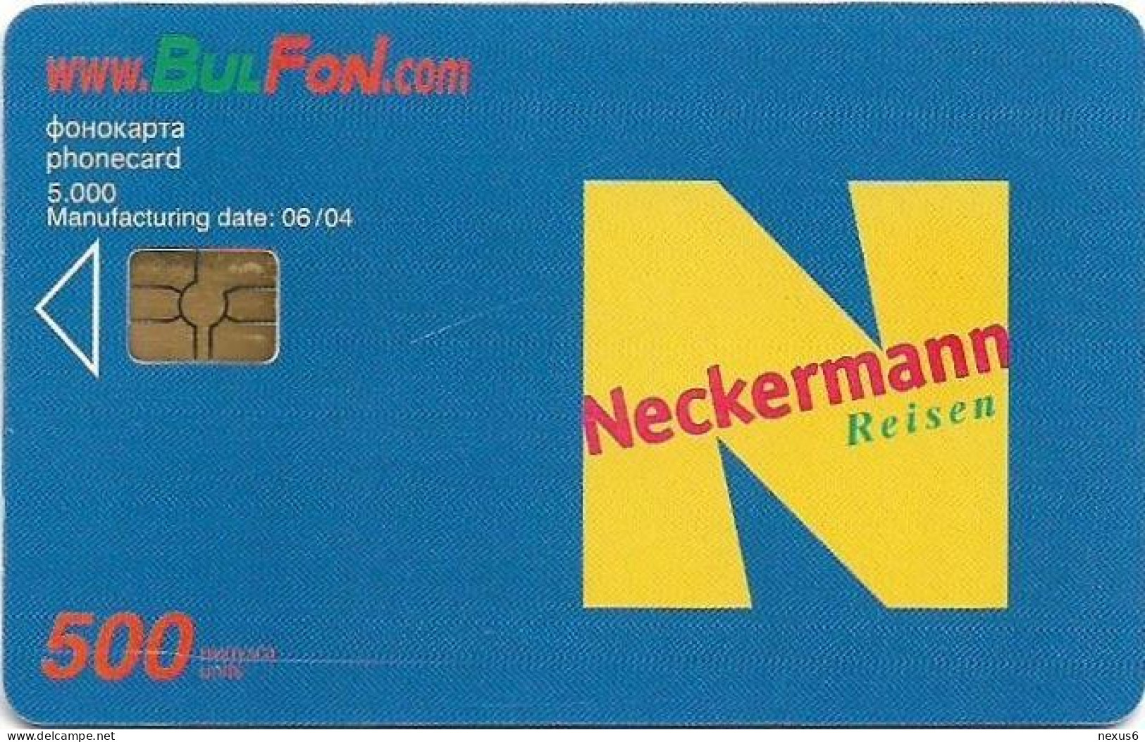 Bulgaria - BulFon (chip) - Neckermann, Gem5 Black, 06.2004, 500Units, 5.000ex, Used - Bulgarije