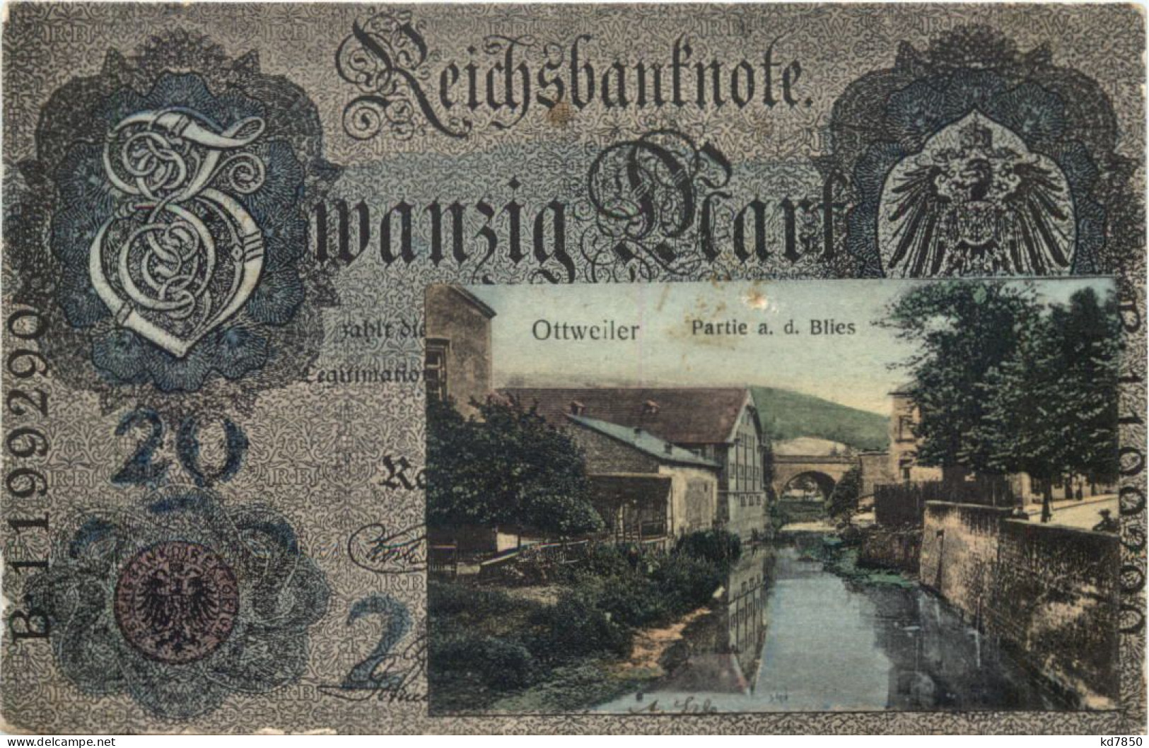 Ottweiler - Geld Auf Ansichtskarten - Kreis Neunkirchen