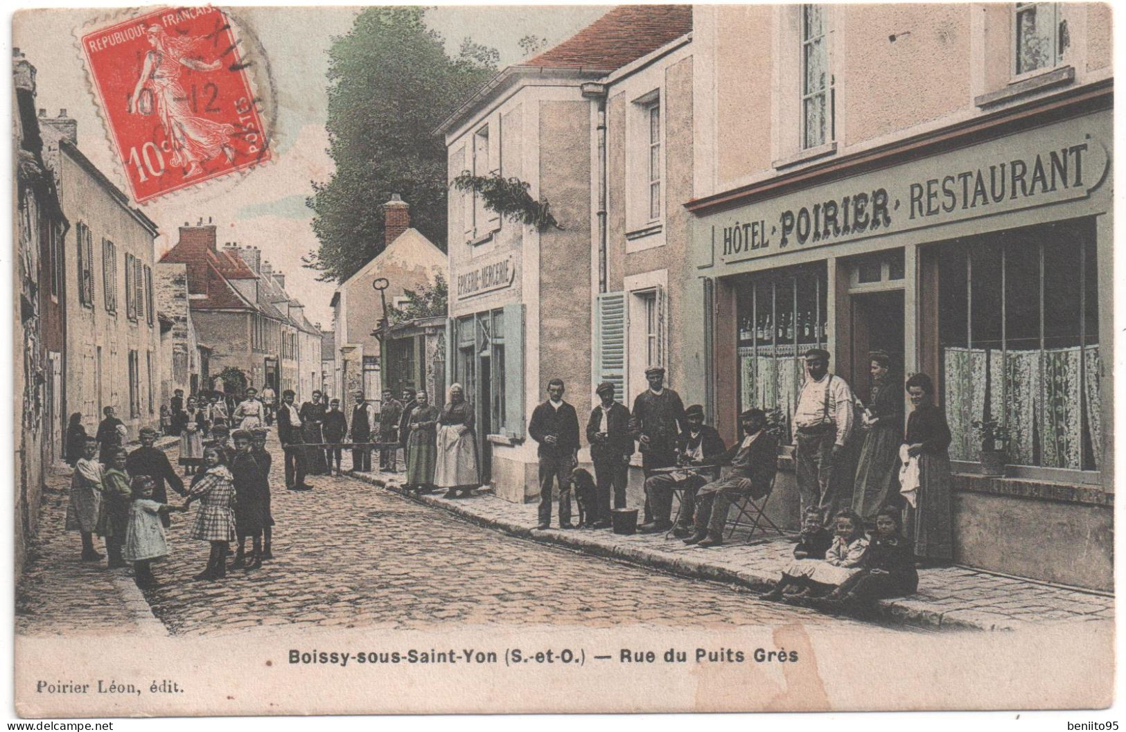 CPA De BOISSY Sous SAINTYON - Rue Du Puits Grés. - Other & Unclassified