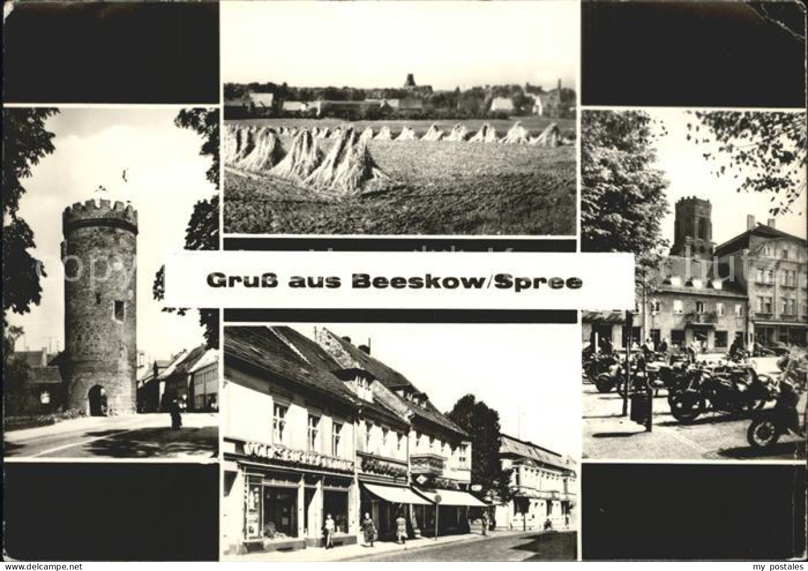 72341676 Beeskow Turm Felder Strassenpartie Platz Beeskow - Beeskow