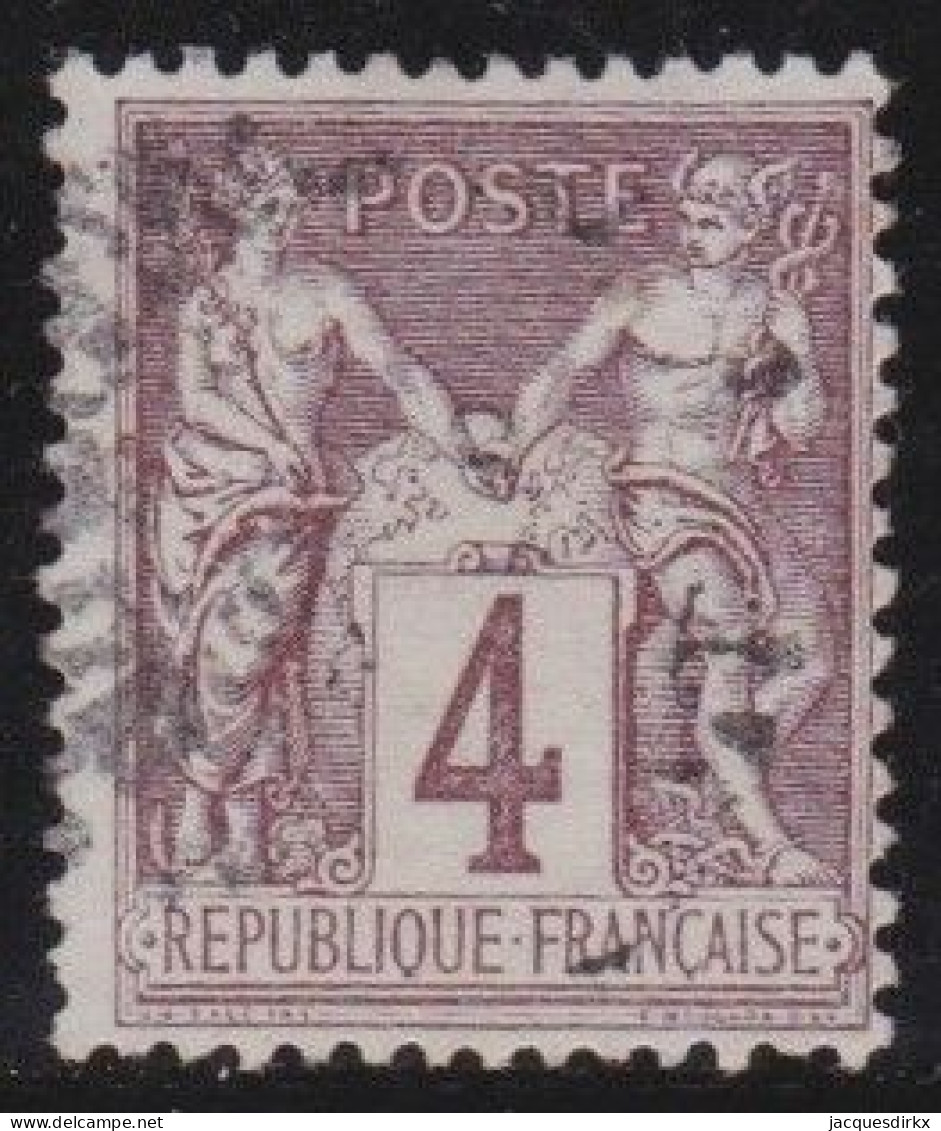 France  .  Y&T   .     88      .     O      .     Oblitéré - 1876-1898 Sage (Tipo II)