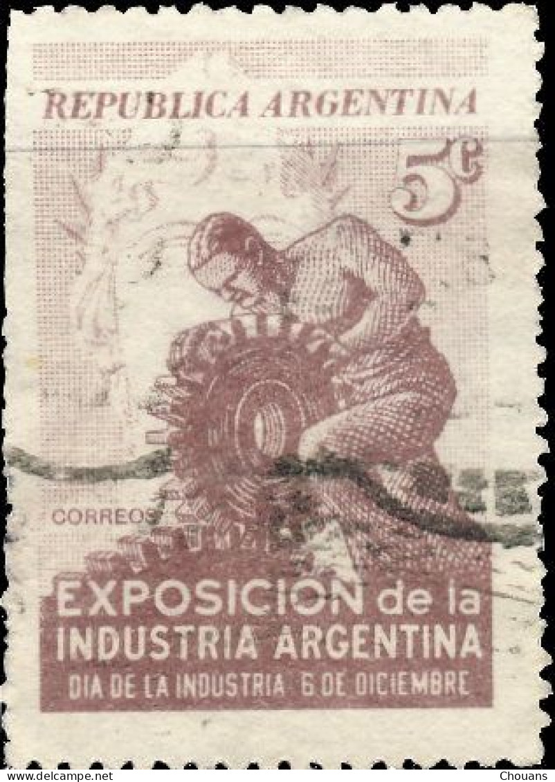 Argentine 1946. ~ YT 483 - Expo Industrie Argentine - Usados