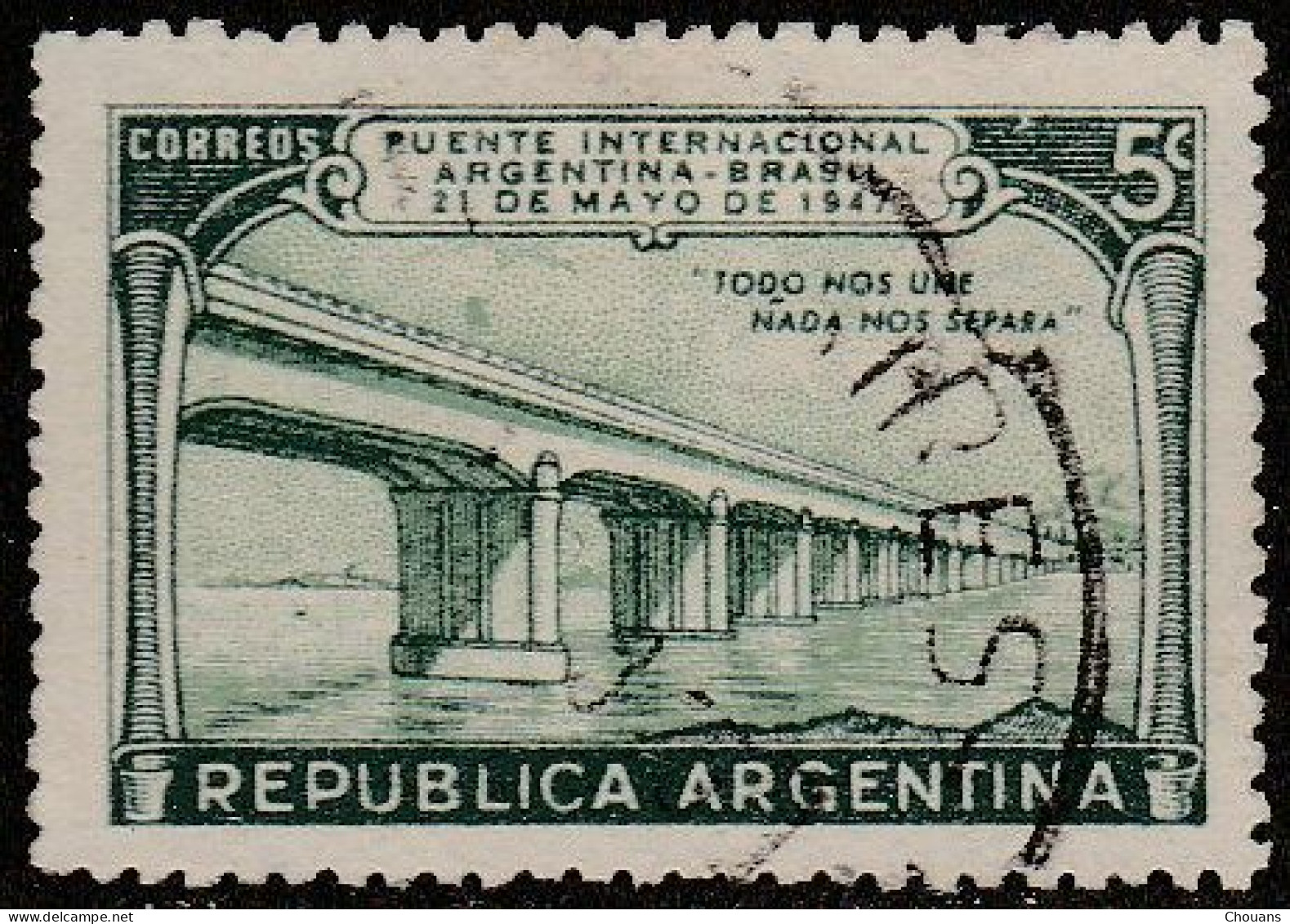 Argentine 1947. ~ YT 483 - Pont International "Argentine - Brésil" - Used Stamps
