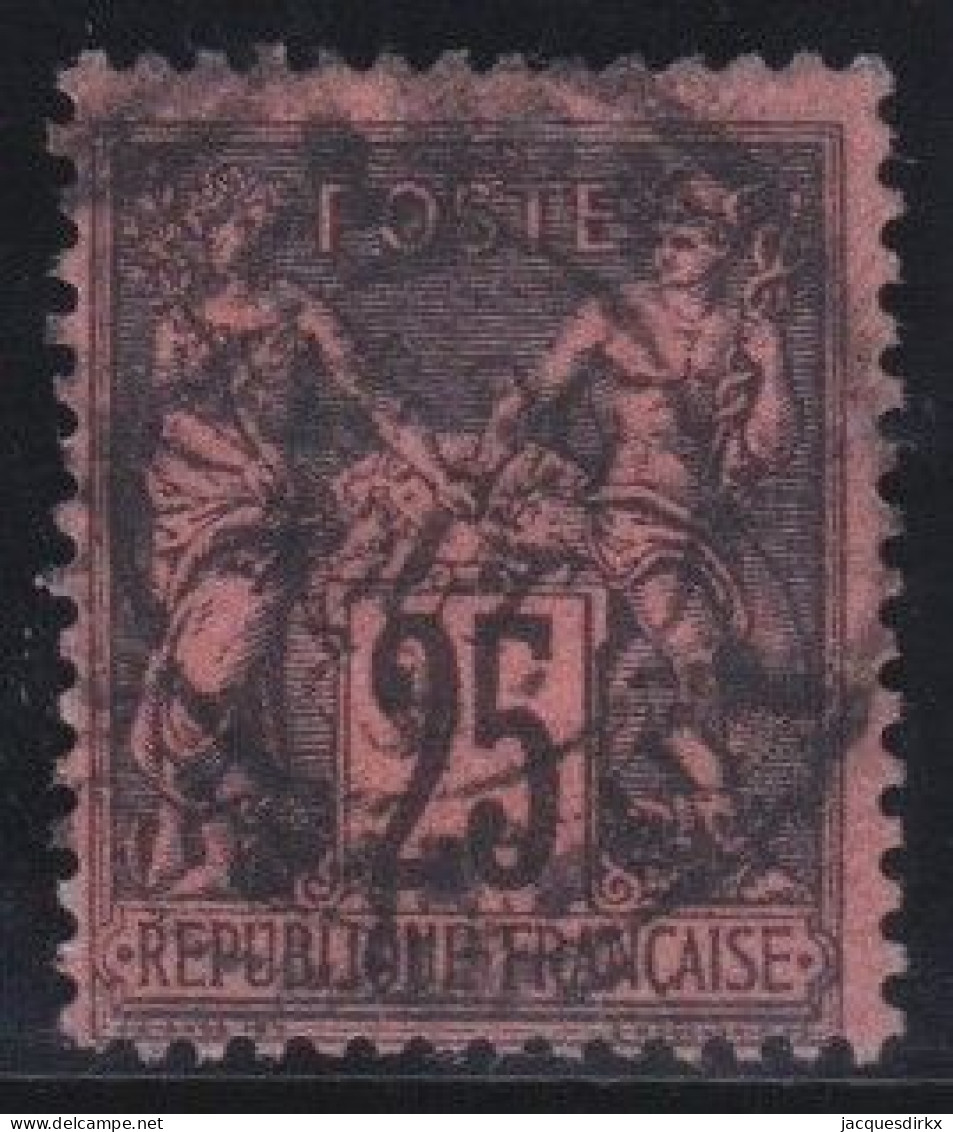 France  .  Y&T   .     91      .     O      .     Oblitéré - 1876-1898 Sage (Type II)