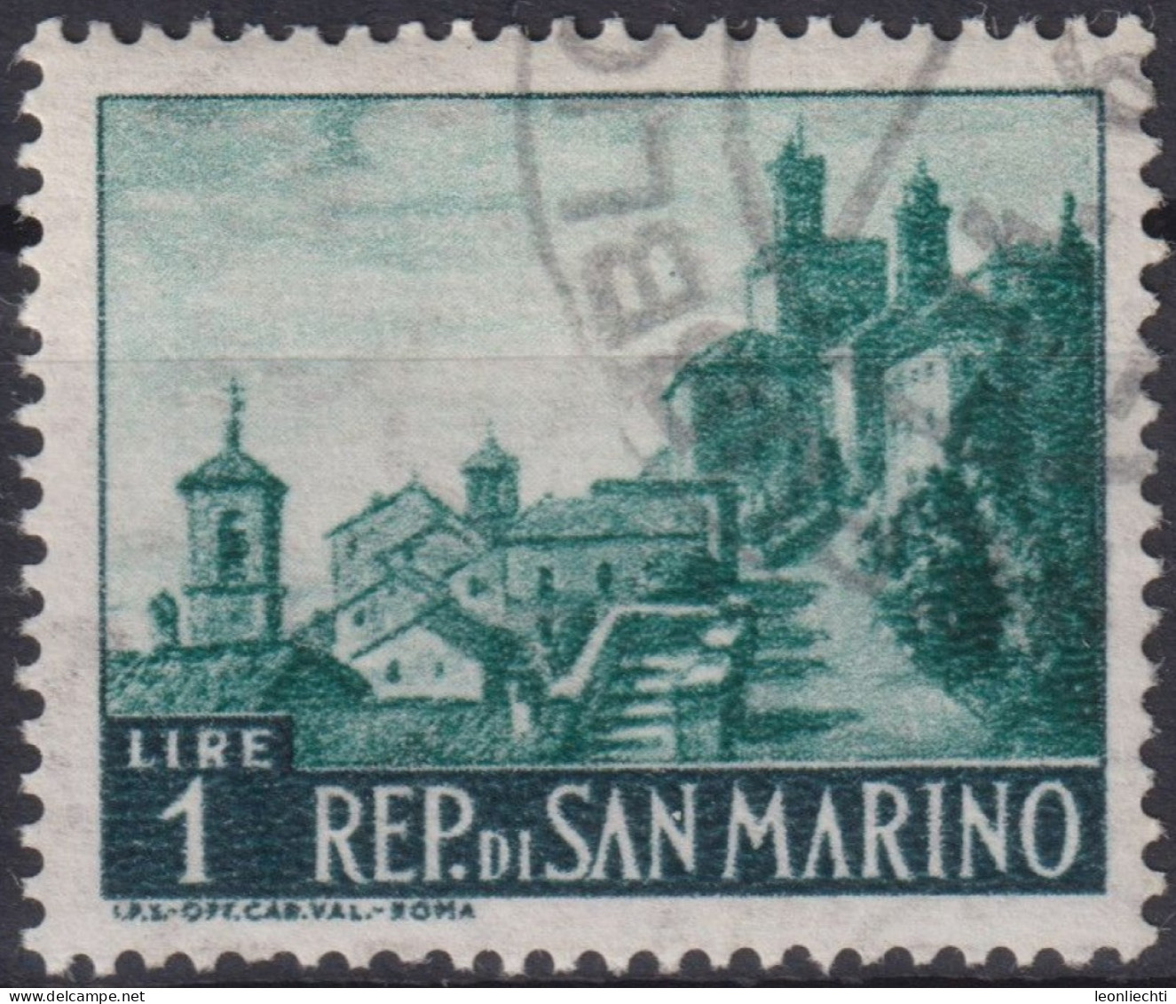 1961 San Marino ° Mi:SM 682, Sn:SM 473, Yt:SM 506, Hospital Street, Landschaften - Usados