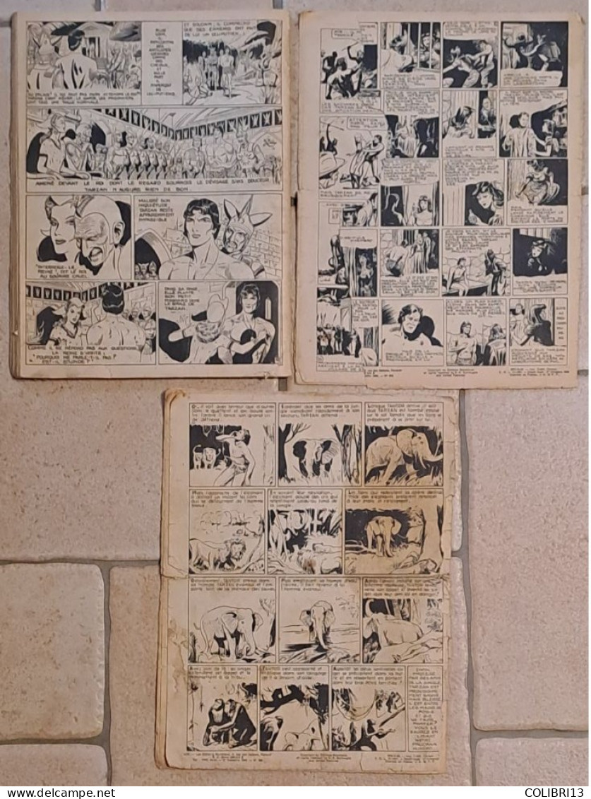 RECITS COMPLETS COLLECTION  TARZAN Reliure éditeur Incomplète Du N° 90 Au N°98 1952 9n°s HOGARTH + LUBBERS +2 N°s Cadeau - Loten Van Stripverhalen