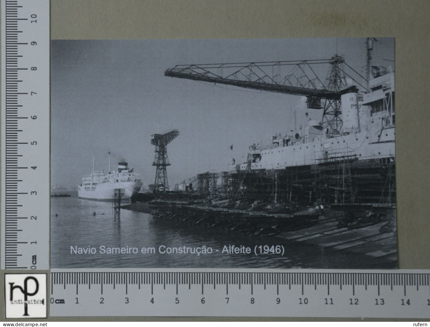 PORTUGAL  - NAVIO SAMEIRO - ALFEITE - 2 SCANS  - (Nº58195) - Setúbal