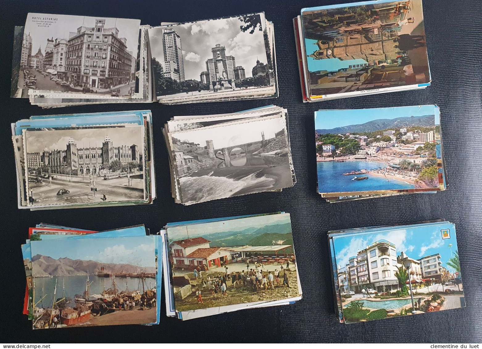 ESPAGNE LOT 1300 CARTES POSTALES MODERNES ET SEMI MODERNES TIMBRE STAMP - Verzamelingen & Kavels