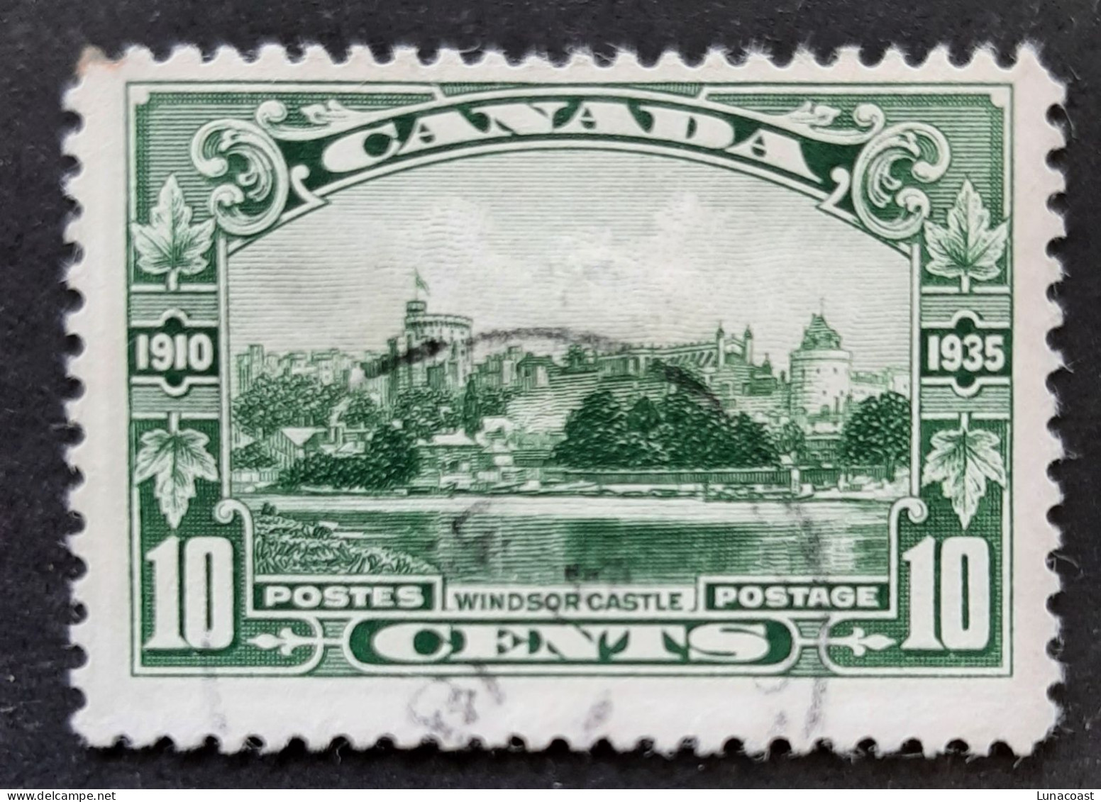 Canada 1934  USED  Sc 215,    13c King George V Silver Jubilee, Windsor Castle - Oblitérés