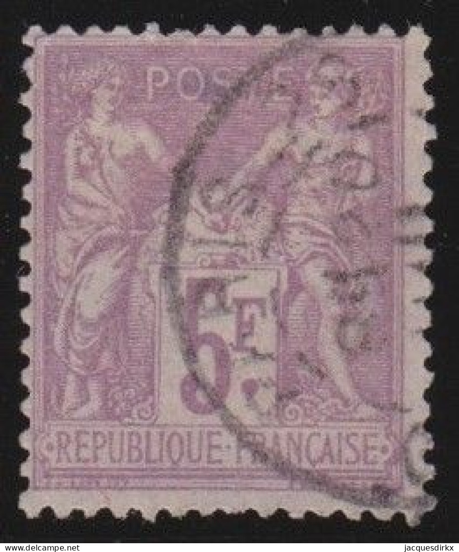 France  .  Y&T   .     95 (2 Scans)       .     O      .     Oblitéré - 1876-1898 Sage (Type II)