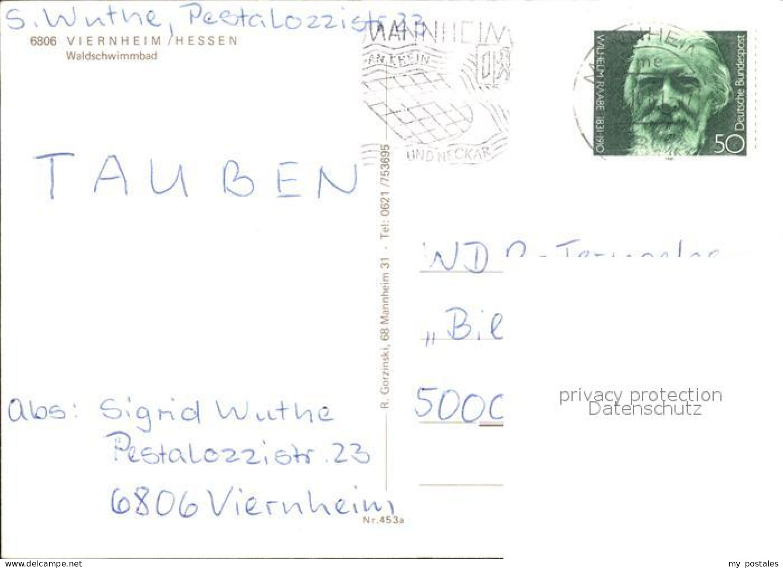 72339345 Viernheim Waldschwimmbad  Viernheim - Viernheim