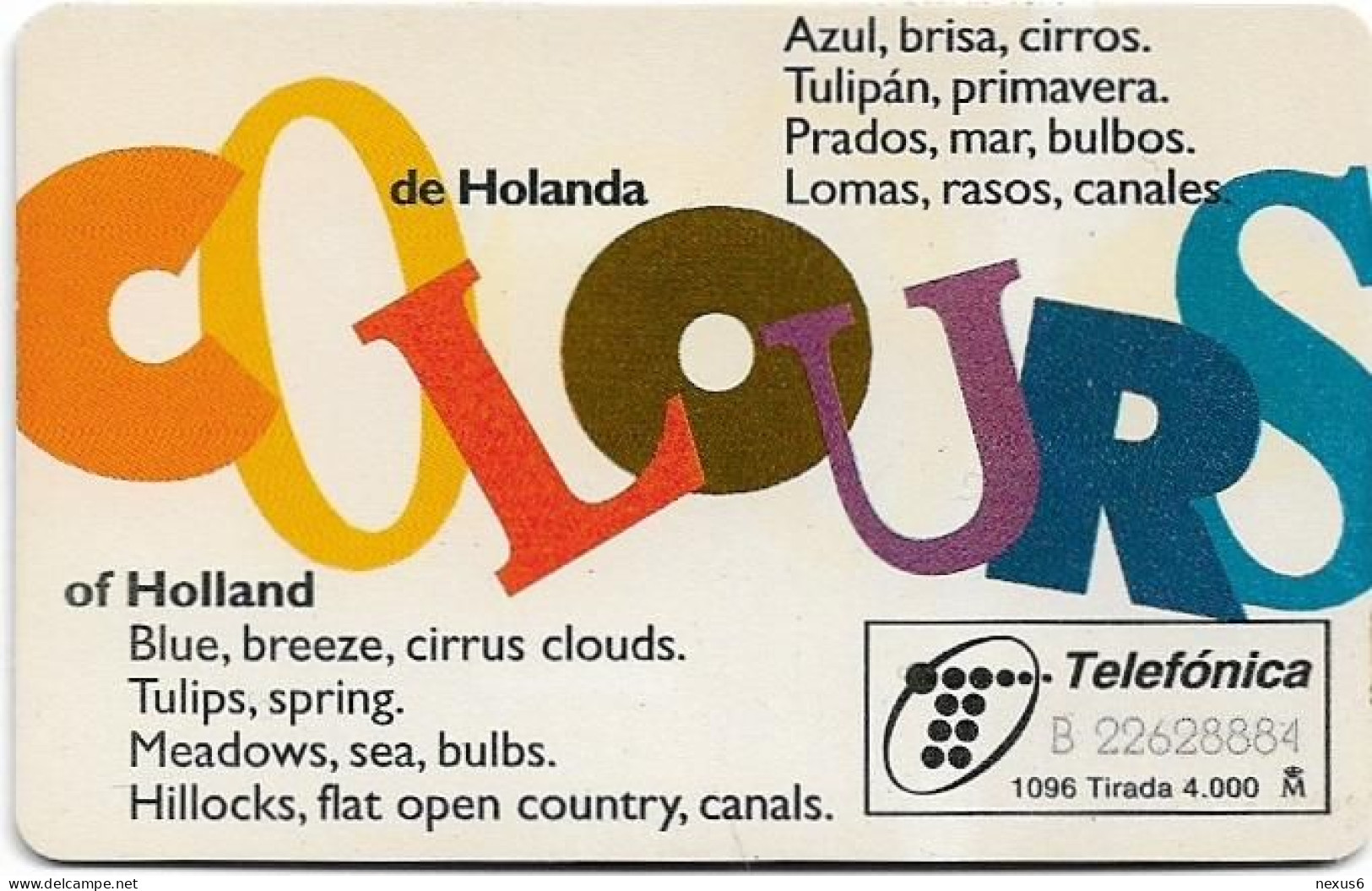 Spain - Telefonica - Molino Holandes, CardEx '96 - P-217 - Chip Thomson, 10.1996, 250PTA, 4.000ex, Mint - Privé-uitgaven