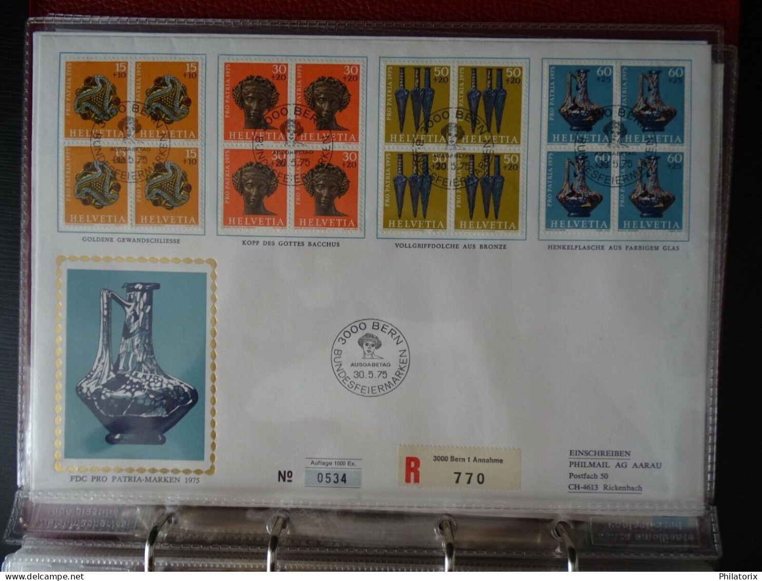 Schweiz FDC , Mi 1053-1056 , 4er Block , Pro Patria , Großformat - Brieven En Documenten