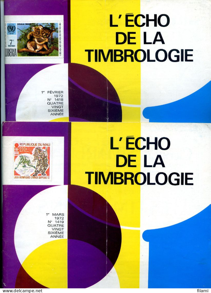L'écho De La Timbrologie,obliteration Algerie,Grèce 1861-86,type Paix 50c,emission Bordeaux,type Sage, - Francesi (prima Del 1940)