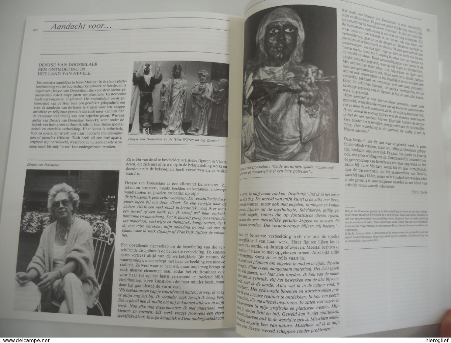 4 Oostvlaamse Prozaschrijvers - Themanr Tijdschrift VLAANDEREN 1990 / 233 De Pillecyn Van De Linde Van Remoortere Daisne - Geschiedenis