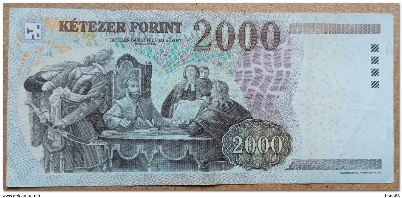 HUNGARY,2000 FORINT,2007,P.198a,F-VF - Hungary