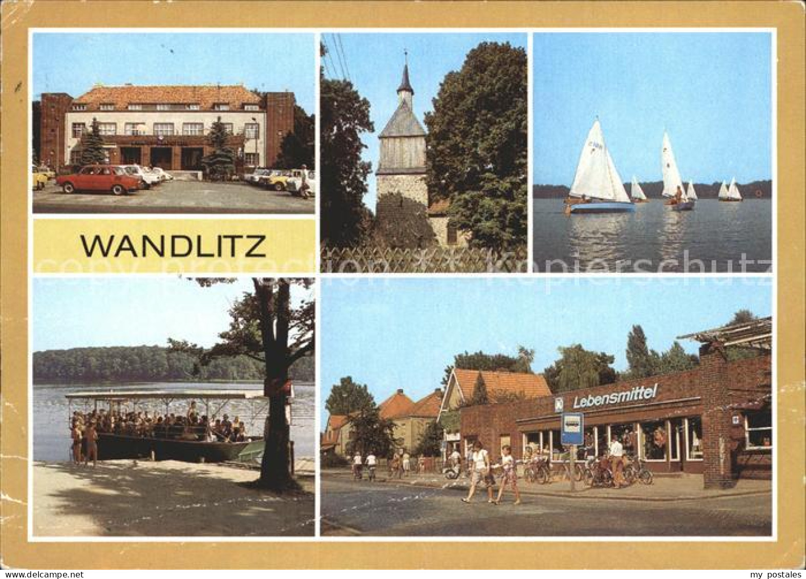 72337104 Wandlitz Bahnhof Wandlitzsee Historische Kirche Segelregatta Faehre Lie - Wandlitz