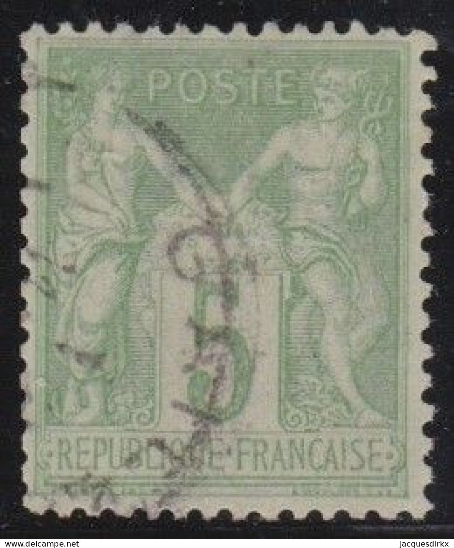 France  .  Y&T   .    102       .     O      .     Oblitéré - 1898-1900 Sage (Type III)