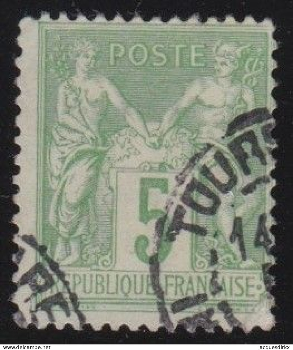 France  .  Y&T   .    106       .     O      .     Oblitéré - 1898-1900 Sage (Tipo III)