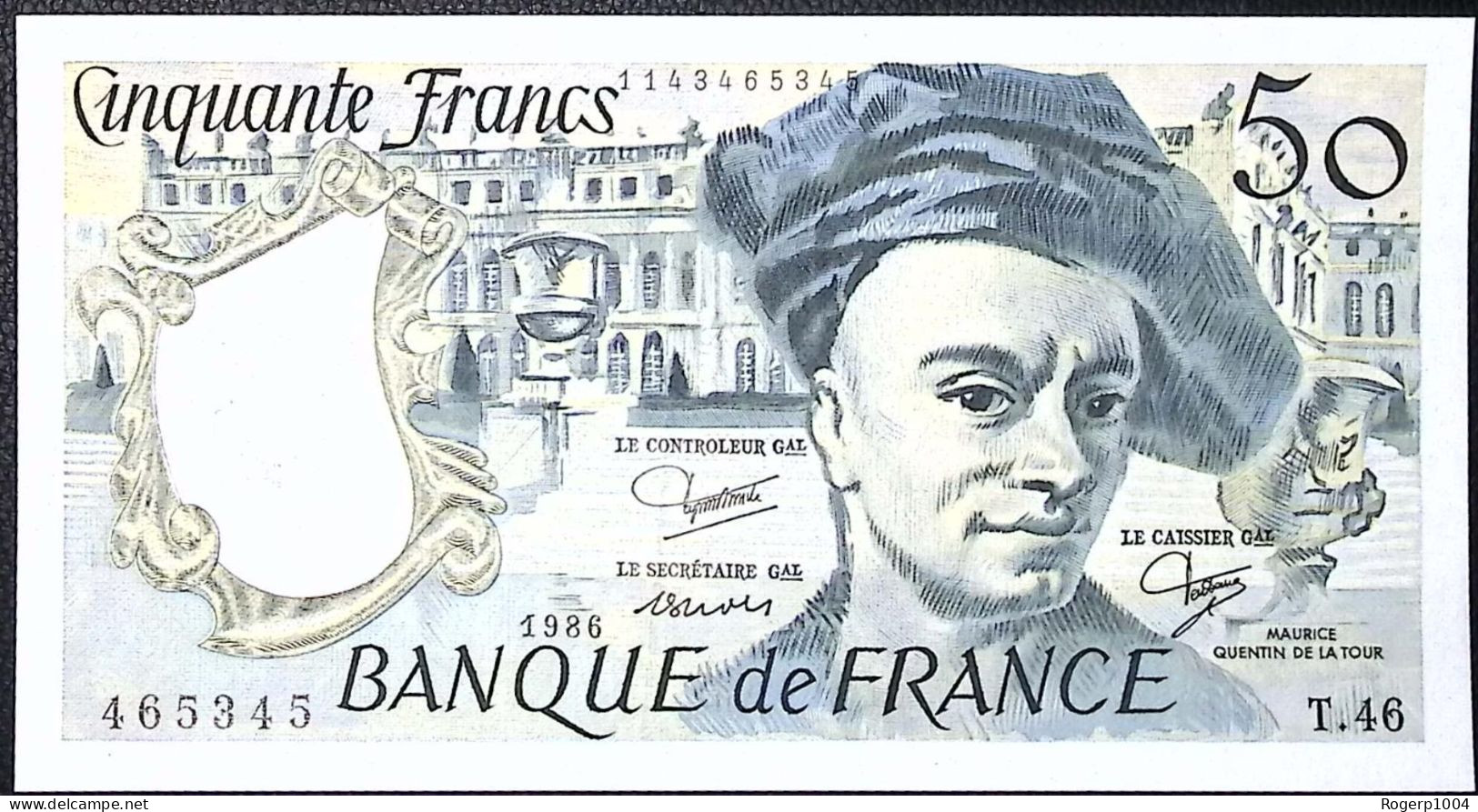 FRANCE * 50 Francs * Quentin De La Tour * 1986 * Fay 67.12 * Etat/Grade SUP/XXF * - 50 F 1976-1992 ''Quentin De La Tour''