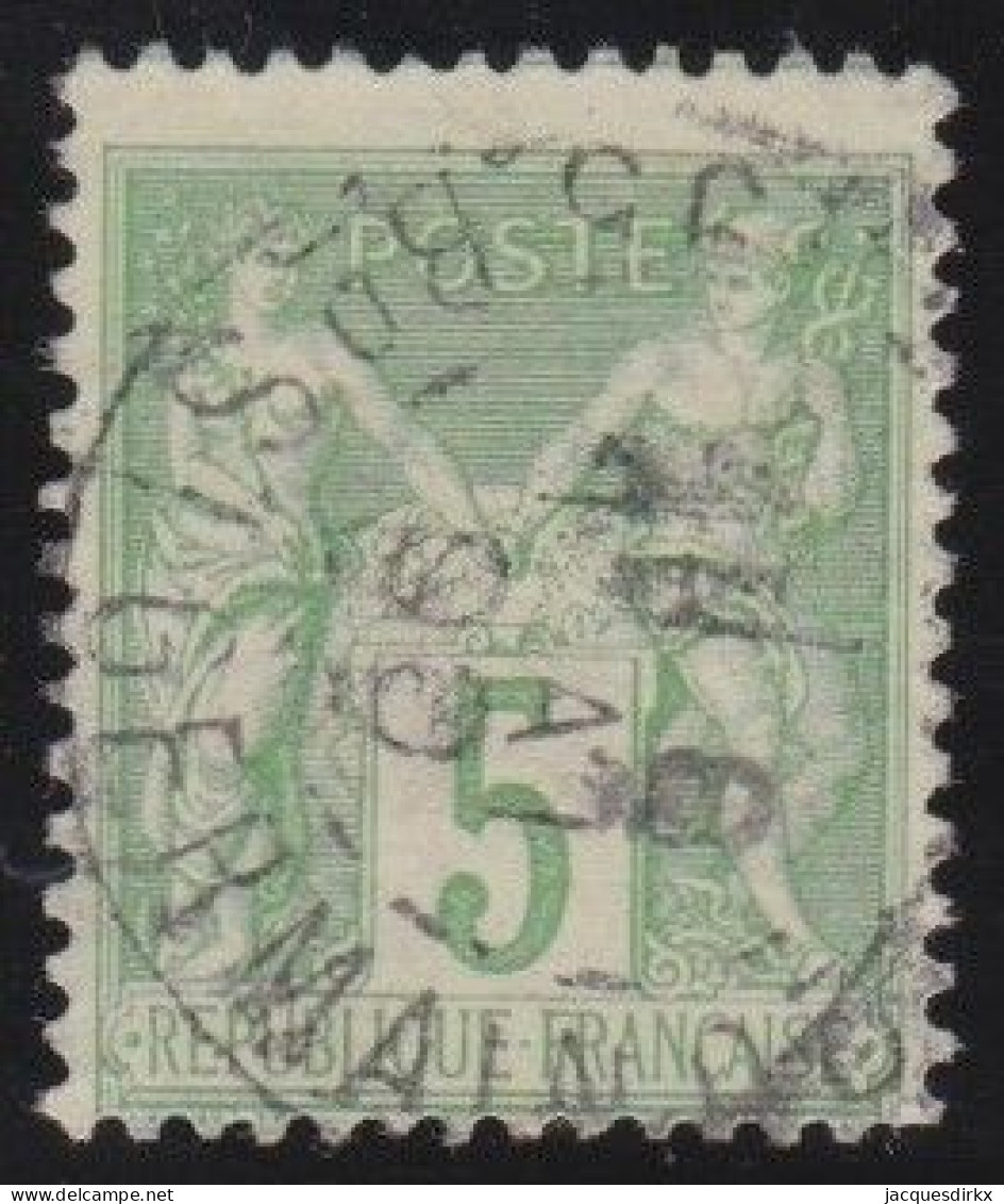 France  .  Y&T   .    106       .     O      .     Oblitéré - 1898-1900 Sage (Type III)