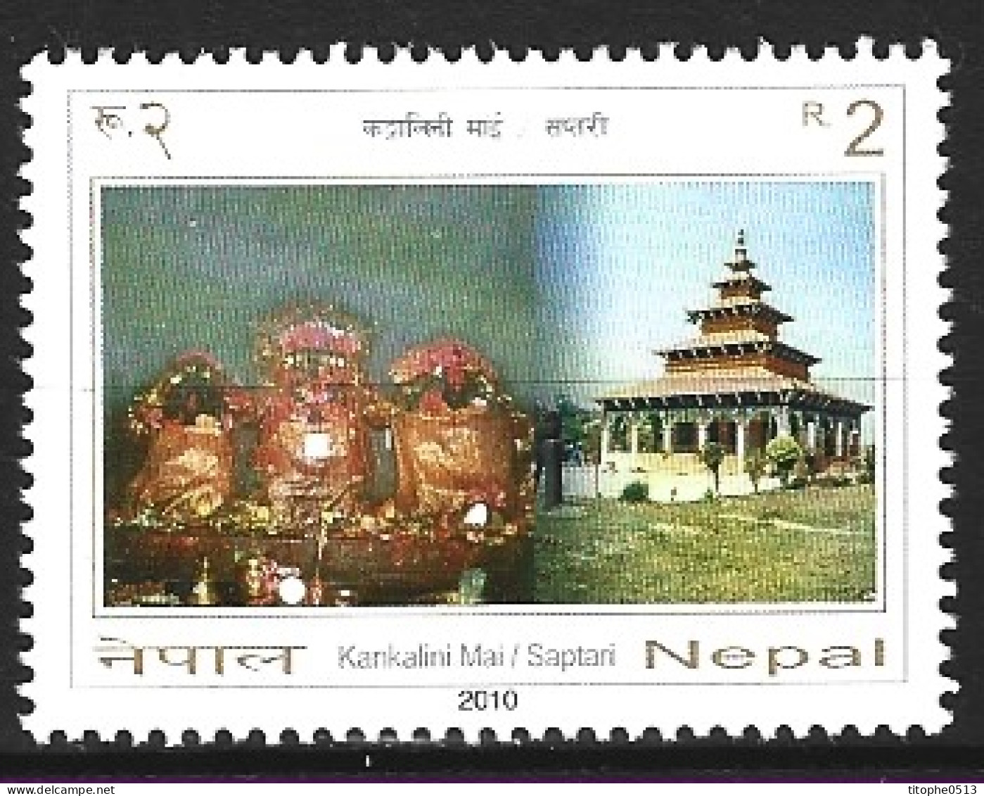 NEPAL. N°971 De 2010. Temple. - Buddismo