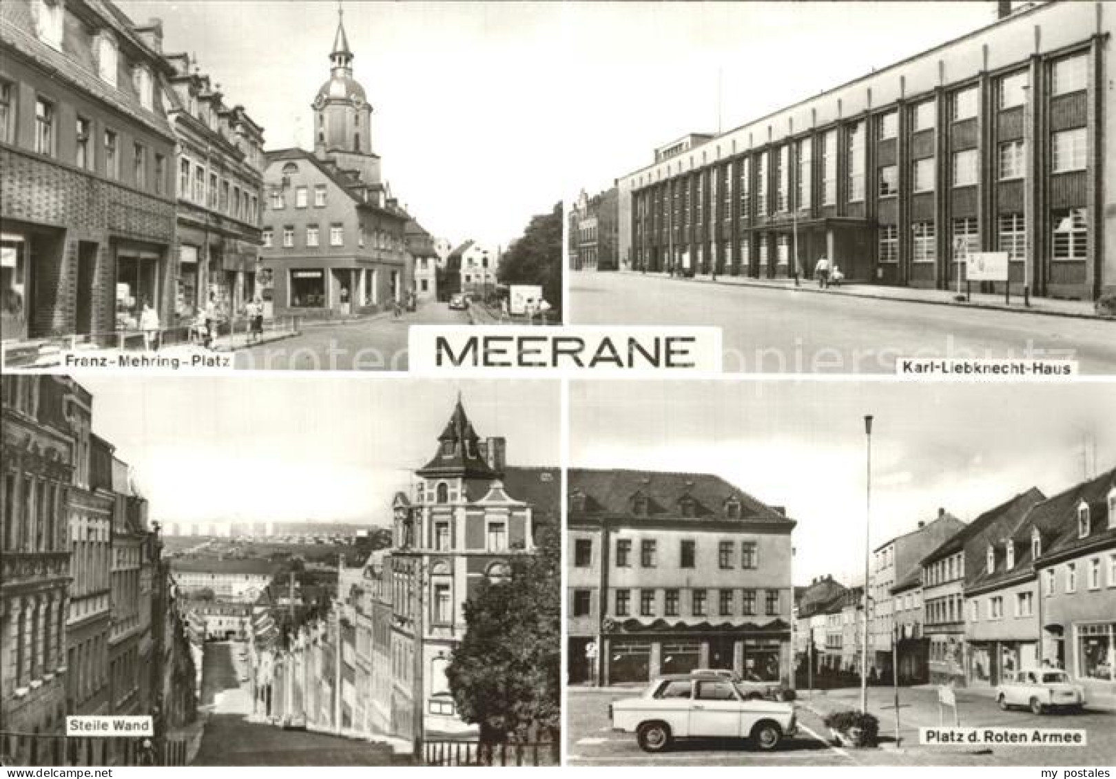 72335885 Meerane Franz Mehring Platz Karl Liebknecht Haus Steile Wand Platz Der  - Meerane